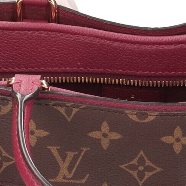 s l1600 7 LOUIS VUITTON Popincourt PM Shoulder Bag Monogram Red