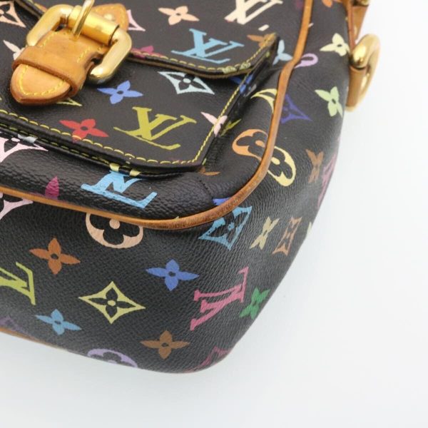 s l1600 8 LOUIS VUITTON Multicolor Lodge GM Shoulder Bag Black