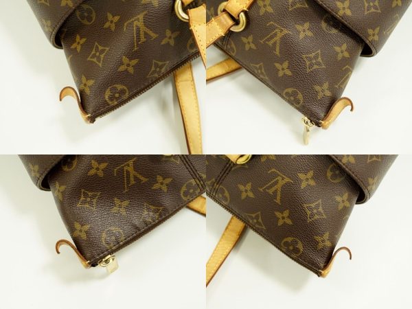 s l1600 8 Louis Vuitton Totally MM Monogram Canvas Shoulder Tote Bag Brown