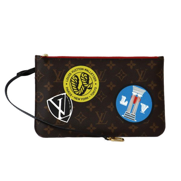 s l1600 8 LOUIS VUITTON Tote Bag Monogram sticker Neverfull MM