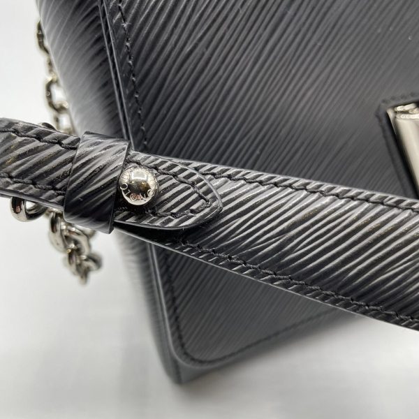 s l1600 8 LOUIS VUITTON Twist MM Shoulder Bag Epi leather Black