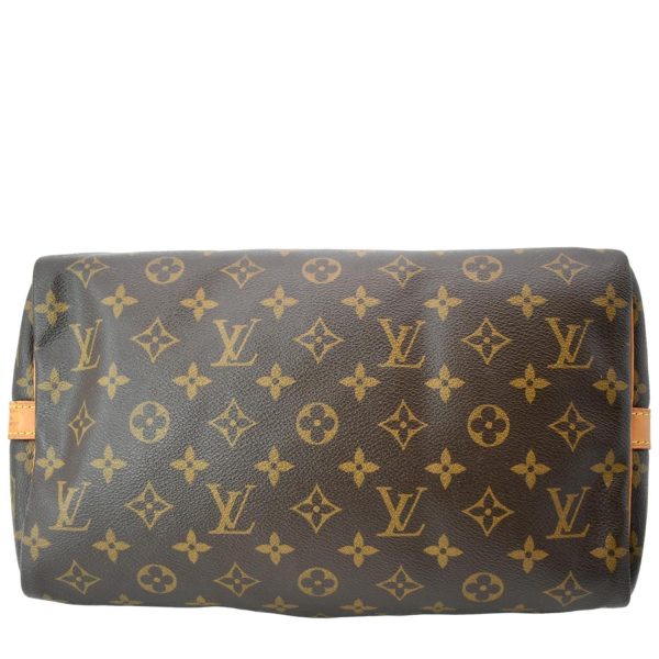 s l1600 8 LOUIS VUITTON Speedy 30 Bandouliere Monogram Canvas Shoulder Bag Brown