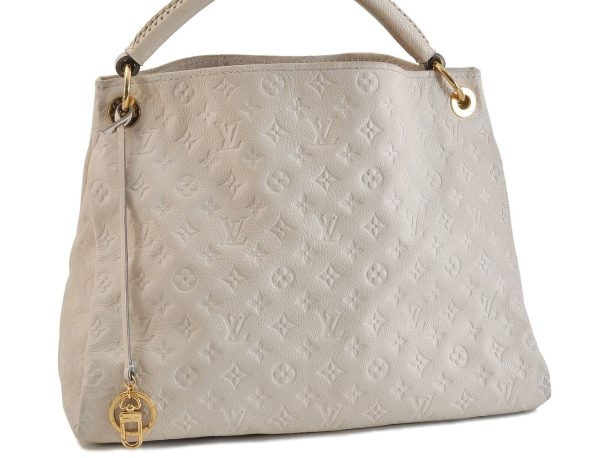 s l1600 Louis Vuitton Monogram Empreinte Artsy MM Shoulder Bag White