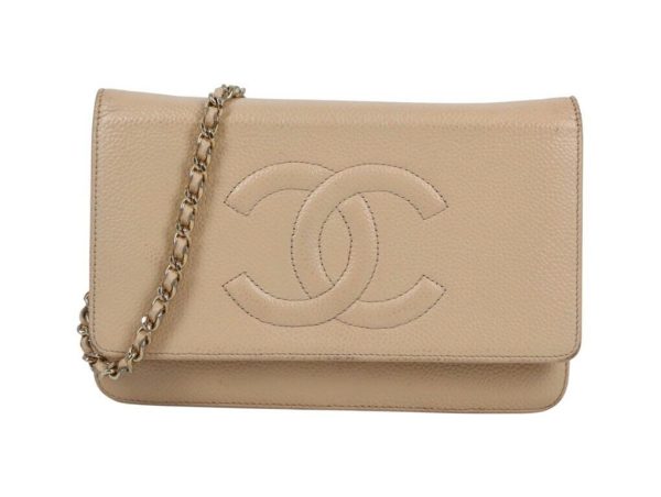 s l1600 Chanel Timeless Wallet on Chain BEIGE