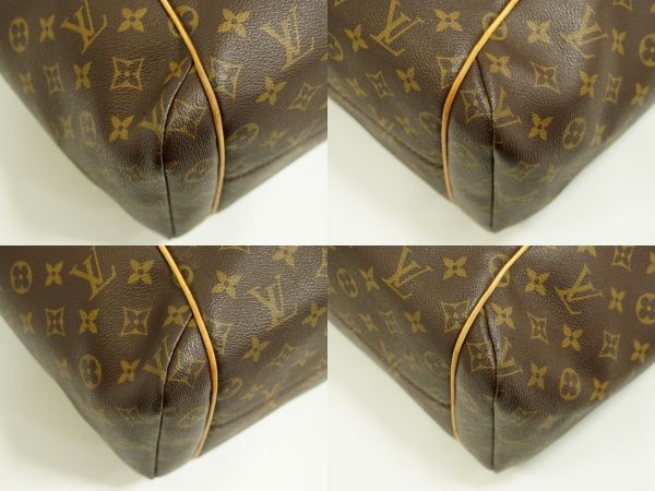 s l1600 9 Louis Vuitton Totally MM Monogram Canvas Shoulder Tote Bag Brown