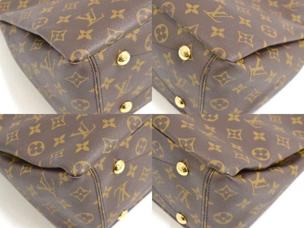 s l1600 9 Louis Vuitton Pallas Monogram Canvas Shoulder Bag Brown Black