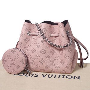 s l500 53 Louis Vuitton Bella Magnolia Mahina Leather Shoulder Bag Pink