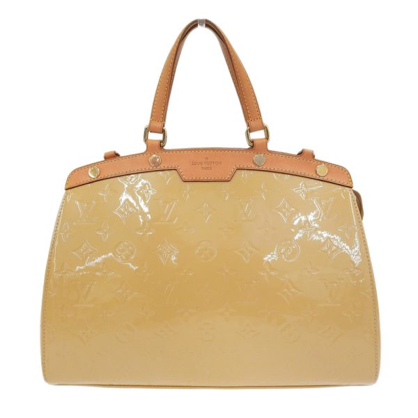 1 Louis Vuitton Blair Monogram Vernis MM Citrine Beige Tote bag