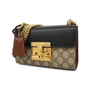 1 Gucci Supreme Hardware Beige Black Brown Gold GG Shoulder Bag
