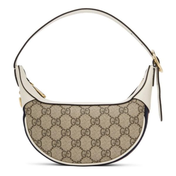 1 Gucci Ophidia Off White Mini Beige Ebony White GG Shoulder Bag