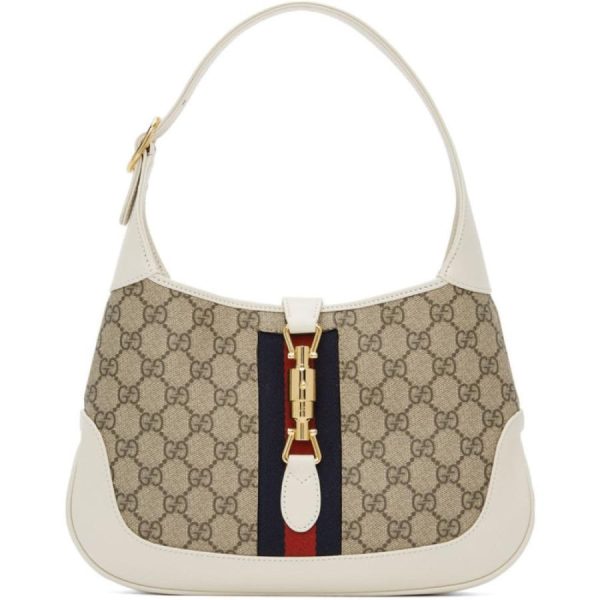 1 Gucci Jackie Off White Small Beige Ebony White Shoulder Bag