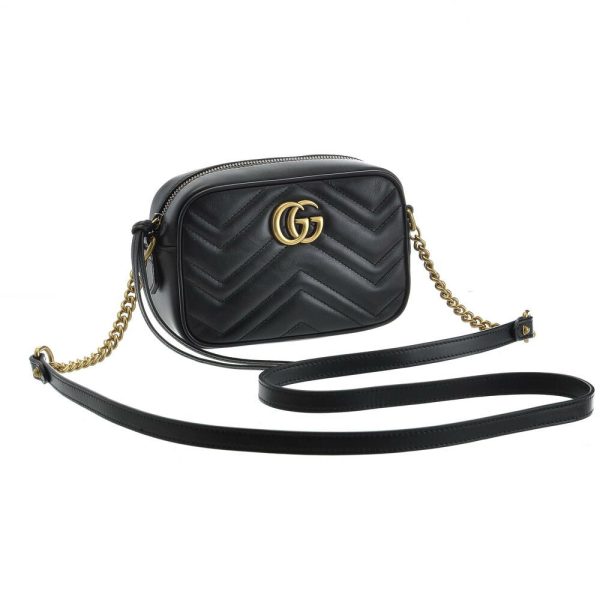 1 Gucci Marmont Nero Black GG Shoulder Bag