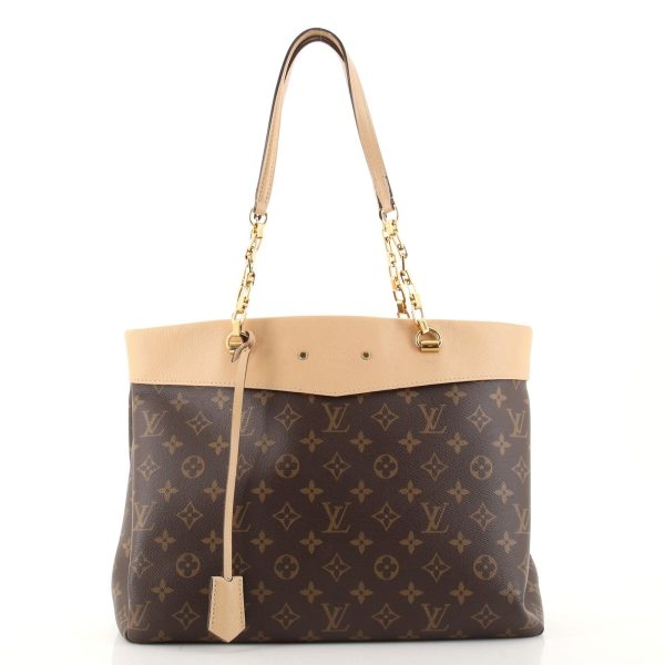 1 Louis Vuitton Pallas Shopper Monogram Canvas and Calfskin Brown