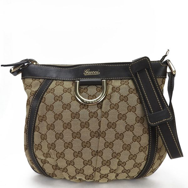 1 Gucci Crossbody Canvas Leather GG Shoulder Bag