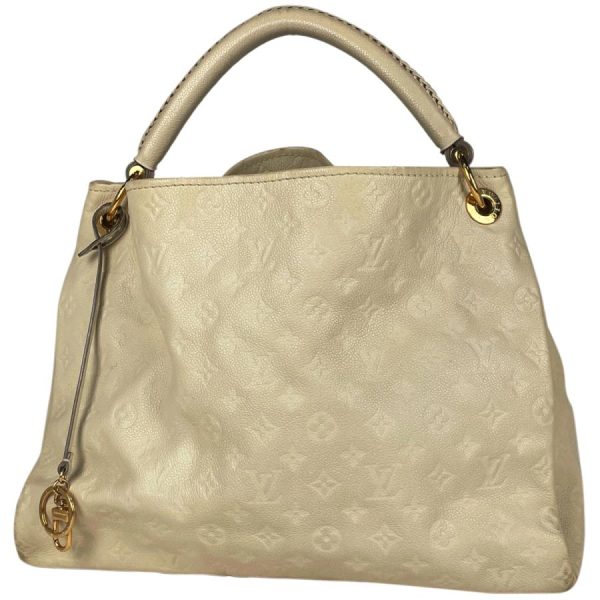 1 Louis Vuitton Artsy Empreinte Leather MM Shoulder Bag white