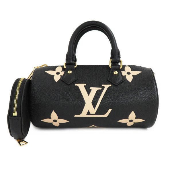 1 Louis Vuitton Papillon BB Monogram Empreinte Black Beige Bag