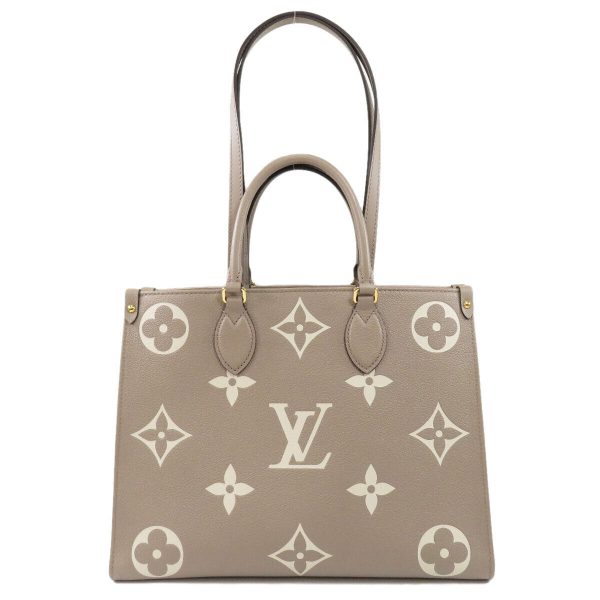 1 Louis Vuitton Handbag On The Go MM Empreinte Tourtrail Crème