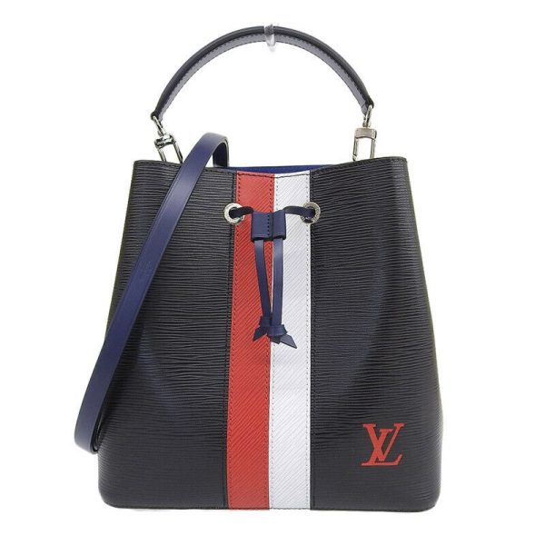 1 Louis Vuitton Bag Epi 2way Shoulder Handbag Neonoe Noir Stripe