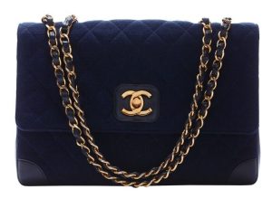 1 Chanel Matelasse Turnlock Straight Flap Chain Shoulder Jersey Material