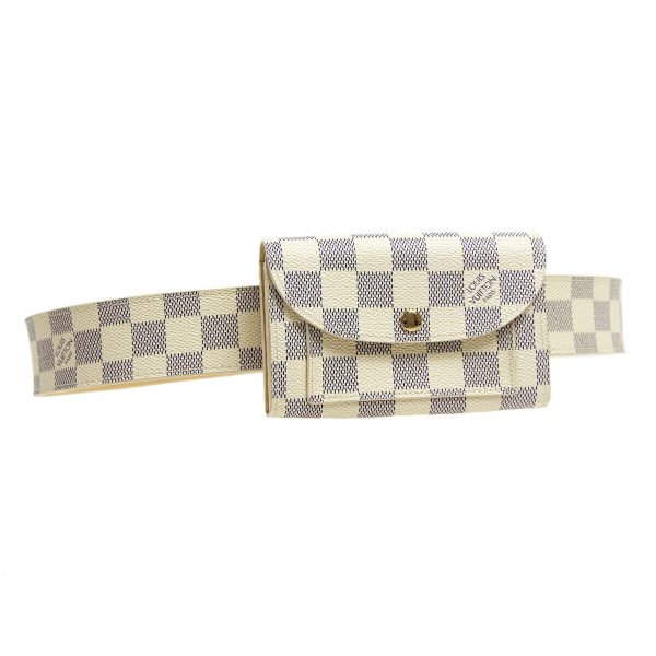 1 Louis Vuitton Ceinture Pochette Solo Bum Bag Damier Azur