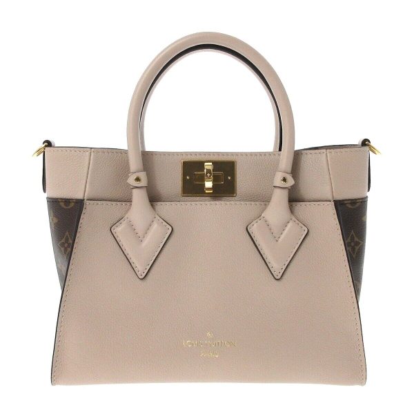 1 Louis Vuitton On My Side PM Gray beige Monogram Tote Bag