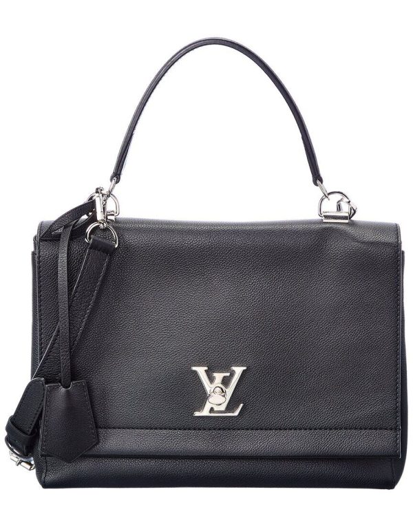 1 Louis Vuitton Black Leather Lockme 2