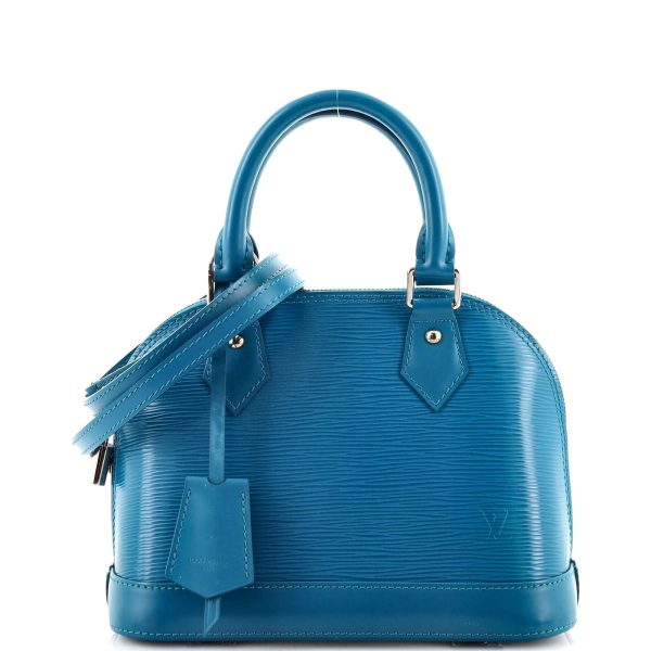 1 Louis Vuitton Alma Handbag Epi Leather BB Blue