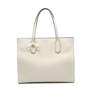 1 Valentino Small Rockstud Grainy Calfskin Tote Bag Handbag White