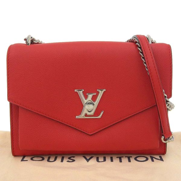 1 Louis Vuitton My Lock Me BB Chain Shoulder Bag Red