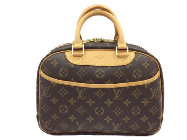 1 Louis Vuitton Trouville Handbag Monogram Brown Ladies