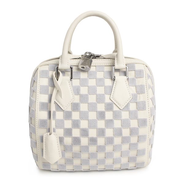 1 Louis Vuitton Damier Cubic Speedy Cube PM Handbag White Ladies