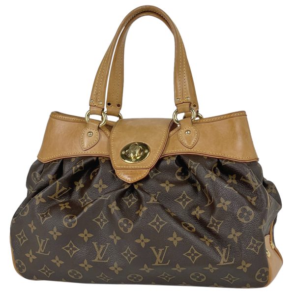 1 Louis Vuitton Boetie PM Handbag Turnlock Tote Bag Monogram Brown