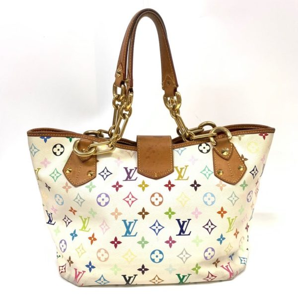 1 Louis Vuitton Annie GM Monogram Multicolor Tote Bag White