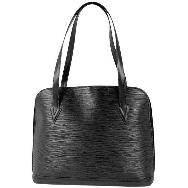 1 Louis Vuitton Lussac Tote Shoulder Bag Epi Noir Black