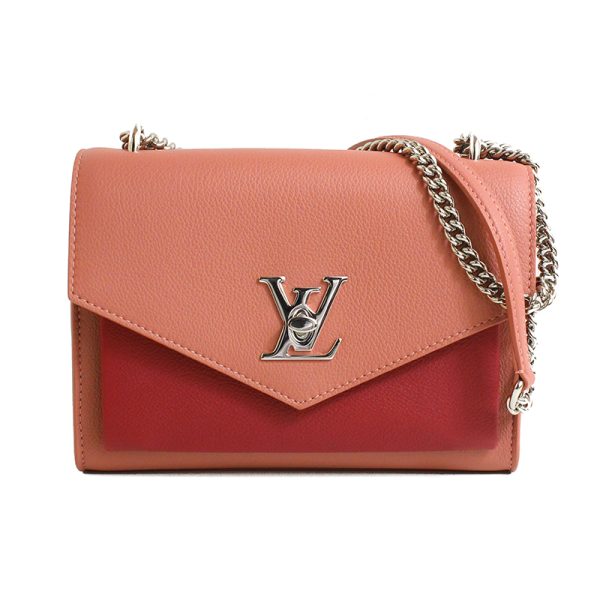 1 Louis Vuitton My LockMe BB Shoulder Bag Soft Calf Leather Rose Baudoire Lidovan Creme Pink