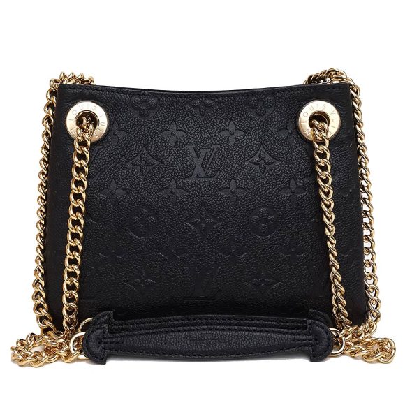 1 Louis Vuitton Implant Leather Surene BB Shoulder Bag Black