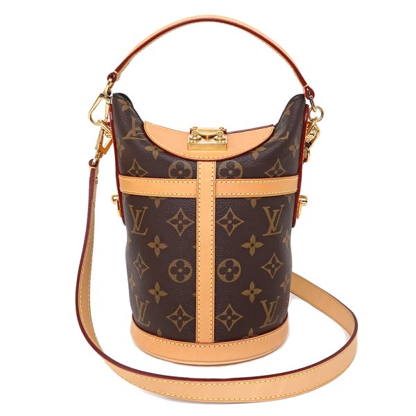 1 Louis Vuitton Monogram Duffle Bag Bucket Handbag PVC Shoulder 2WAY