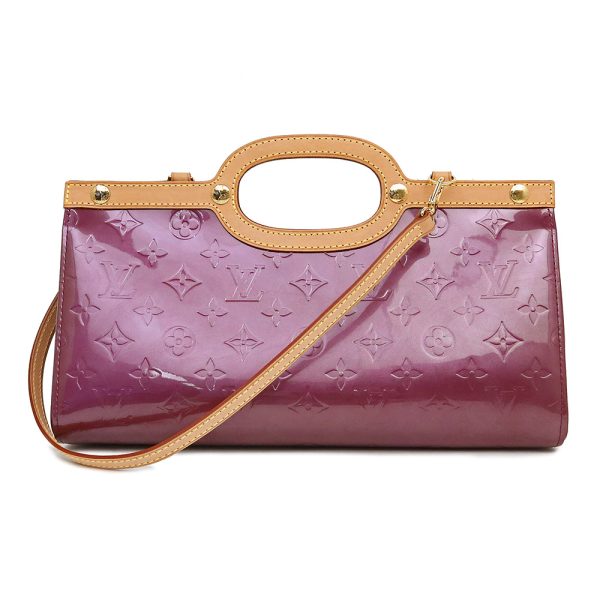 1 Louis Vuitton Roxbury Drive 2WAY Handbag Shoulder Bag Verni Leather Violet Wine Red