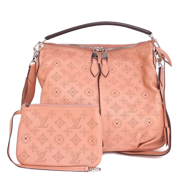 1 Louis Vuitton Monogram Mahina Selene PM 2WAY Handbag Rose Pink