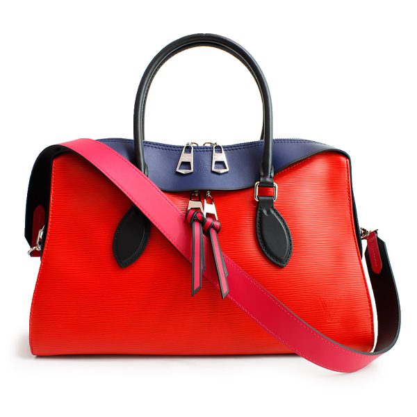 1 Louis Vuitton Epi Tuileries Tote 2WAY Shoulder Bag Red Navy