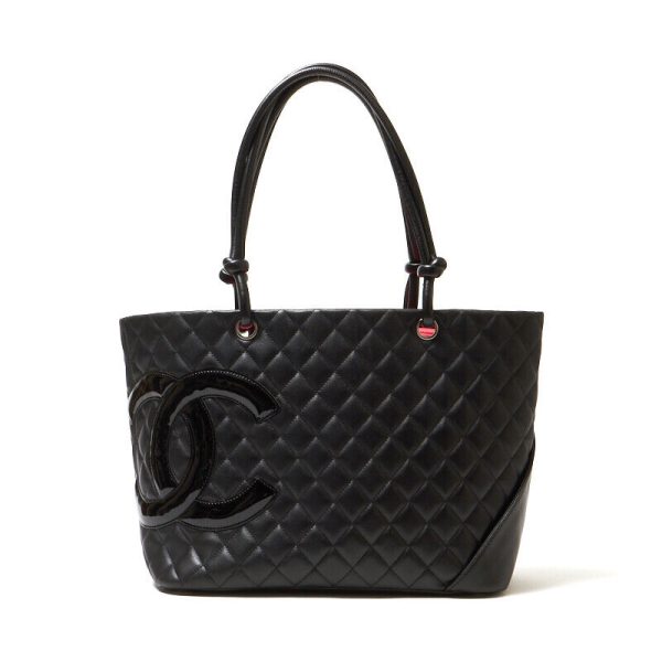 1 Chanel Cambon Large Tote Bag Black