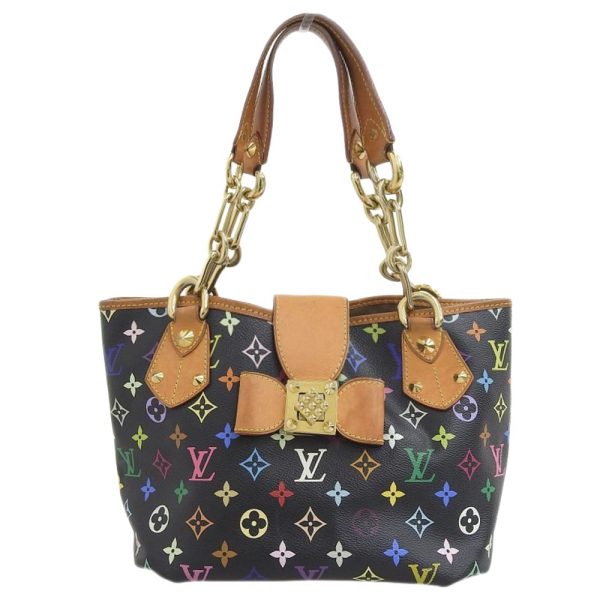 1 Louis Vuitton Annie MM Monogram Multicolor Shoulder Bag Black