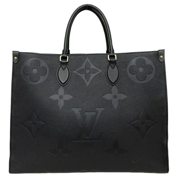 1 Louis Vuitton On The Go GM MM Noir Black Tote Shoulder Bag Gold Metal Fittings