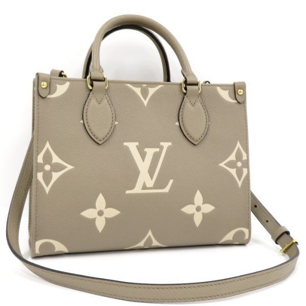 1 Louis Vuitton Monogram On The Go PM 2way Tote Bag Giant Implant Creme