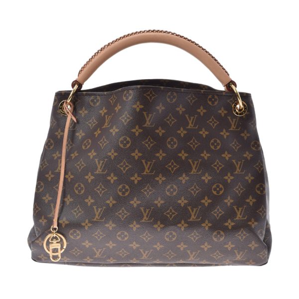 1 Louis Vuitton Artsy Monogram Brown MM Canvas Semi shoulder Bag