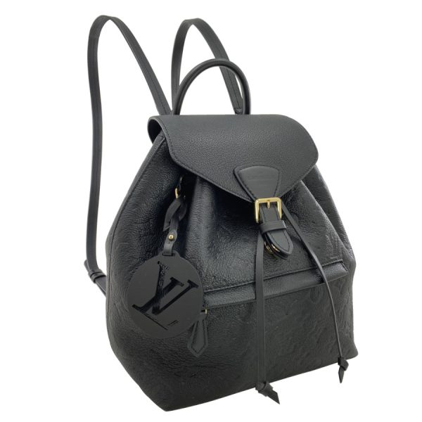 1 Louis Vuitton Rucksack Monsouri PM Leather Noir Shoulder Bag Black