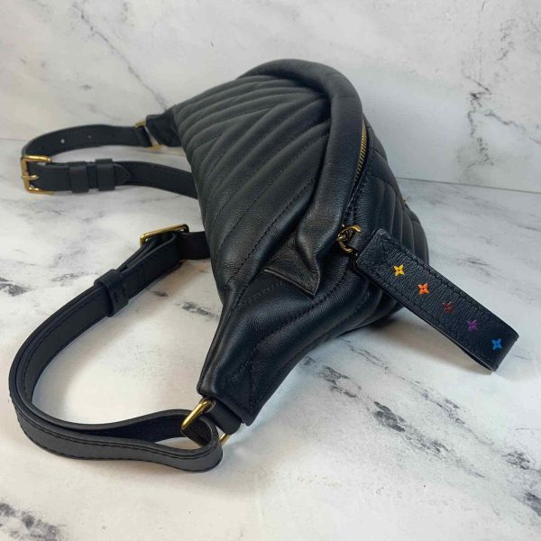 10 Louis Vuitton New Wave Bumbag Black Leather Waist Crossbody Monogram Bum Bag