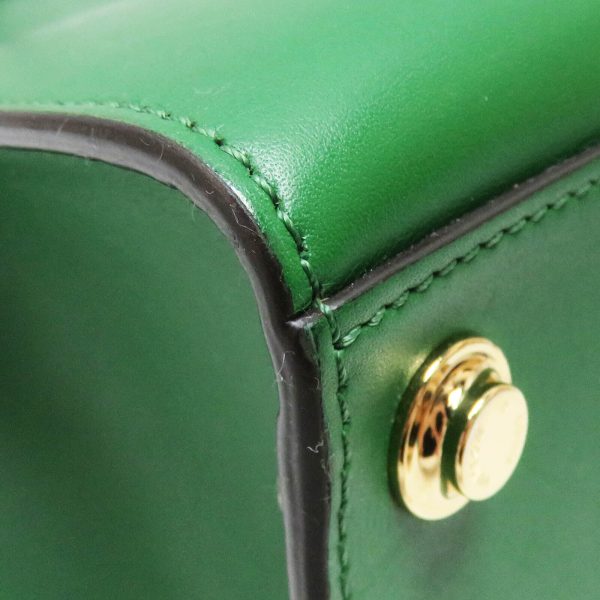 10 Louis Vuitton City Steamer PM Calfskin Leather Shoulder Handbag Green Black