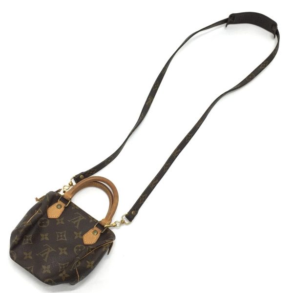 12 Louis Vuitton Speedy 2WAY Mini Handbag Shoulder Bag Monogram Canvas