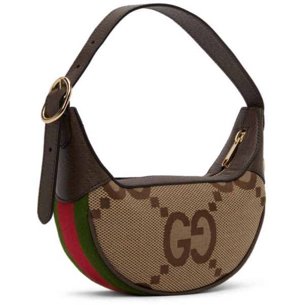 2 Gucci Ophidia Jumbo Mini Brown Beige GG Shoulder Bag